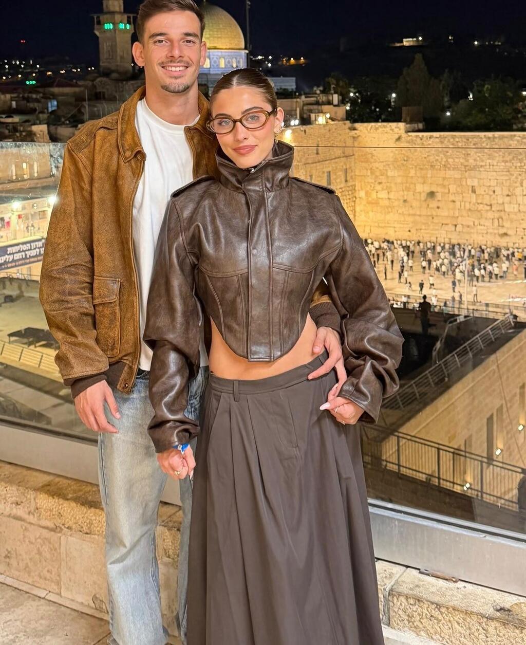תרצה כהן ודורון ליידנר בכותל (צילום מסך אינסטגרם) תרצה כהן ודורון ליידנר בכותל