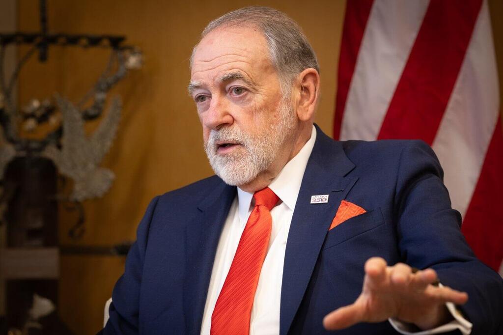 It is unclear whether and to what extent US Ambassador to Israel Mike Huckabee was aware of his advisor's conduct (Photo: Alex Kolomoisky) מייק האקבי, שגריר ארה"ב בישראל