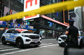 The attack took place near Times Square 