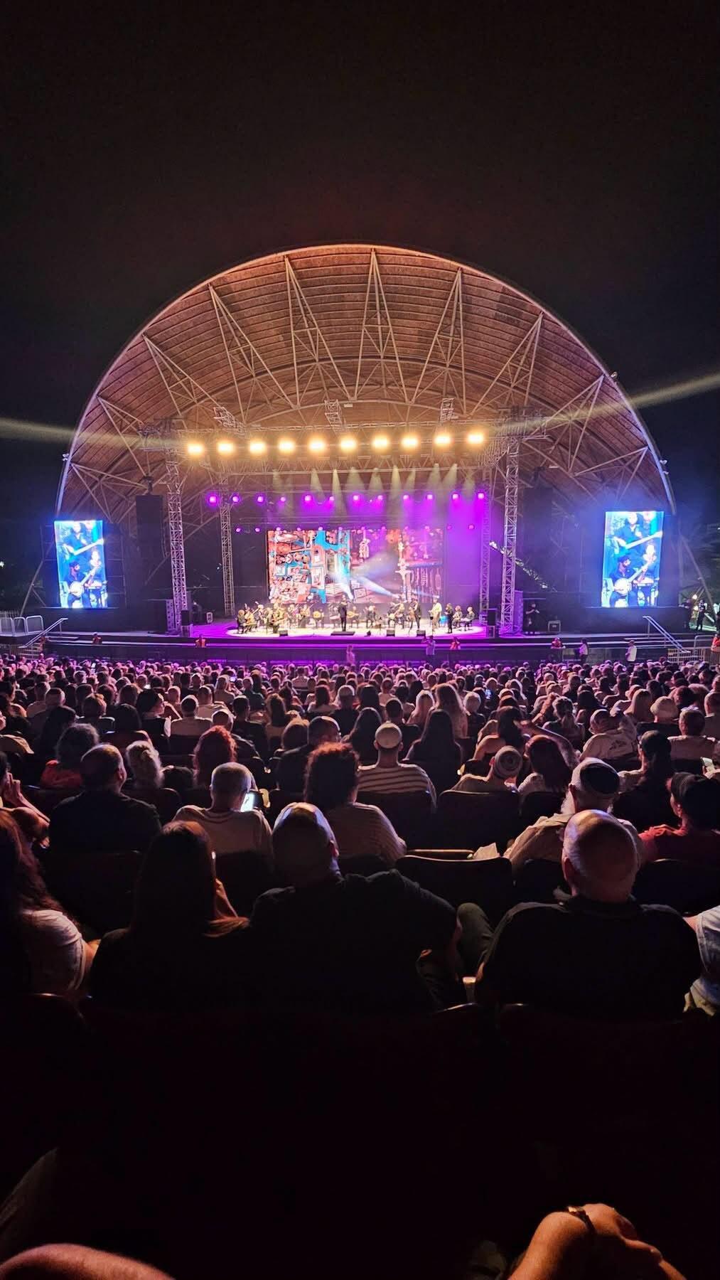 A crowd attends a performance by the Israeli Andalusian Orchestra of Ashdod and Raviv Kanfo’s Project during the Jewish month of Elul ahead of the High Holy Days (Photo: Meir Sharam) A crowd attends a performance by the Israeli Andalusian Orchestra of Ashdod and Raviv Kanfo’s Project during the Jewish month of Elul ahead of the High Holy Days