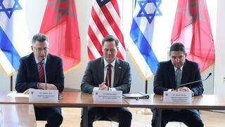 שר החוץ סער, שר החוץ של מרוקו בוריטה ושגריר ארה״ב באו״ם וולץ