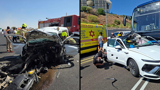 הרוג רביעי תוך שעות: אוטובוס התנגש במונית באיילון