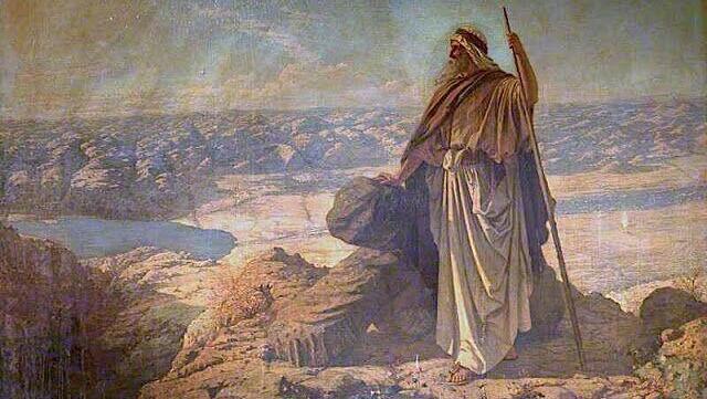 Moses on Mount Nebo by Robert Hawke Dowling