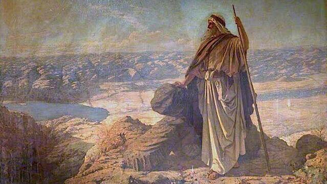 Moses on Mount Nebo by Robert Hawke Dowling