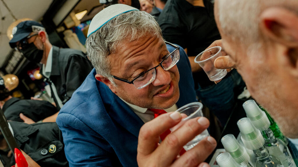 National Security Minister Itamar Ben Gvir (Photo: Erik Marmor/Getty Images) איתמר בן גביר בשוק התקווה בתל אביב