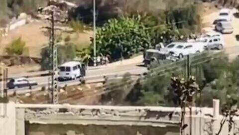 זירת הפיגוע בנווה צוף שבבנימין