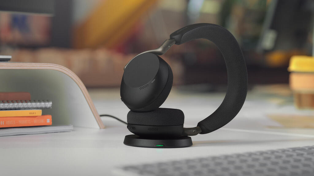 Jabra Evolve3 75 professional office headphones (Photo: Jabra) אוזניות משרד מקצועיות Jabra Evolve3 75