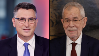 נשיא אוסטריה אלכסנדר ואן דר בלן וגדעון סער