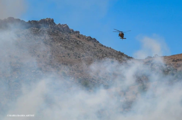 IDF helicopter on a medivac mission in Syria (Photo: Rabia Basha) IDF helicopter on a medivac mission in Syria