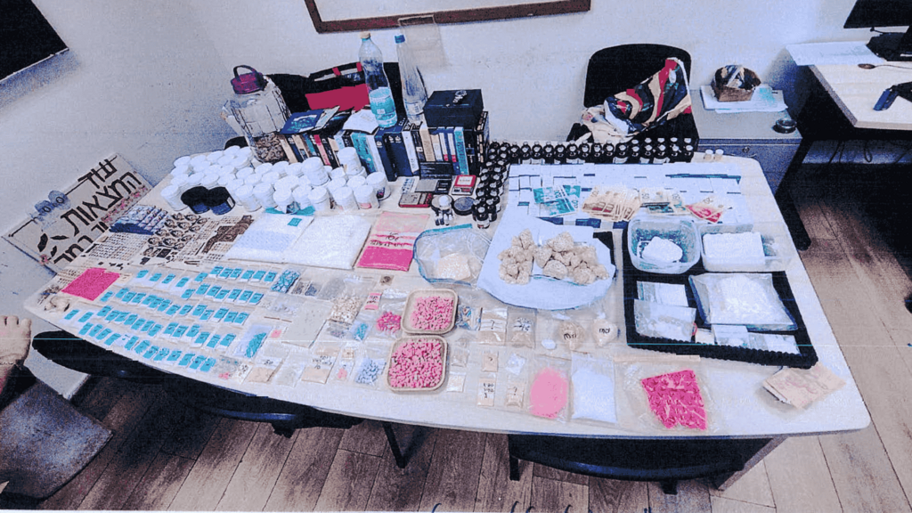 'Drug supermarket' הסמים שנתפסו אצל שורד הנובה