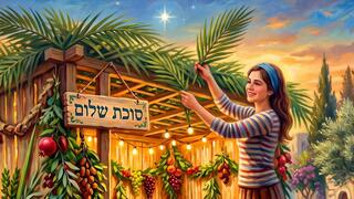 שלומית בונה סוכה