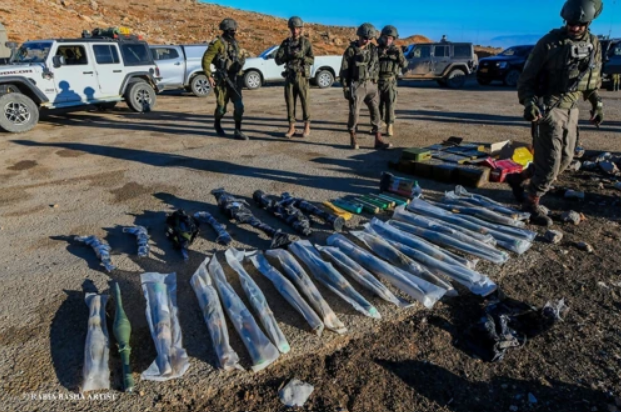 IDF forces locate military supplies and munitions in Syria (Photo: Rabia Basha) IDF forces locate military supplies and munitions in Syria