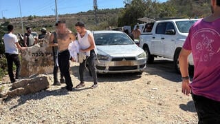 הרגעים הראשונים לאחר הפיגוע בבנימין