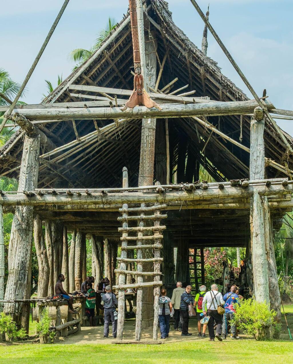 The remote tribe's Spirit House (Photo: Meir Waxman) "בית הרוחות"
