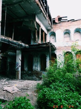 The building that served as the synagogue (Photo: From a Russian mapping website) המבנה ששימש את בית הכנסת