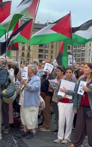 Support rally for ‘NAZA’ in San Sebastián הפגנת תמיכה ב"נז"א", סן סבסטיאן