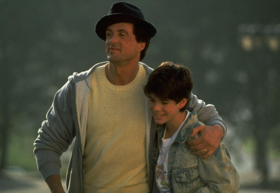 Sylvester Stallone and his eldest son, Sage (Photo: John Bryson/Getty Images) סילבסטר סטאלון סייג'