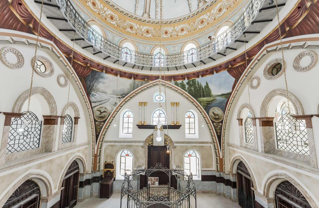 Tiferet Yisrael Synagogue restored from the ruins (Photo: Yom Omer) בית כנסת תפארת ישראל