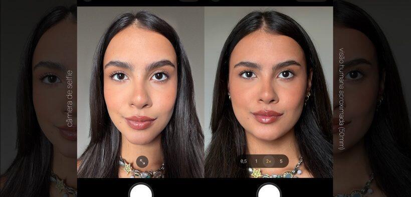 Left: A selfie. Right: A conventional portrait. From Natura's campaign (Photo: Screenshot) מתוך הקמפיין של נאטורה