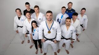 Peter Paltchik with athletes supported by the Paltchik Foundation 