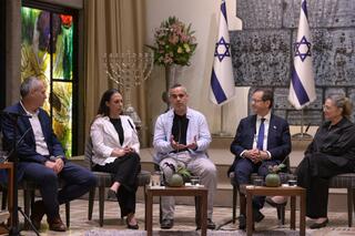 Omri Miran and Lishay Miran-Lavi tell their October 7 story at the President's Residence 