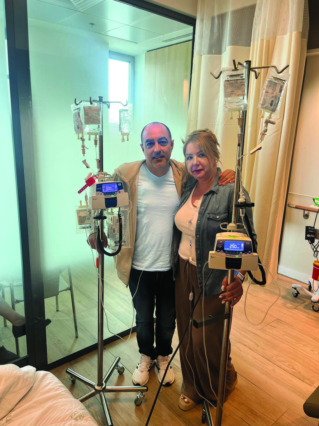 אתי וליאור זוהר במהלך הטיפולים