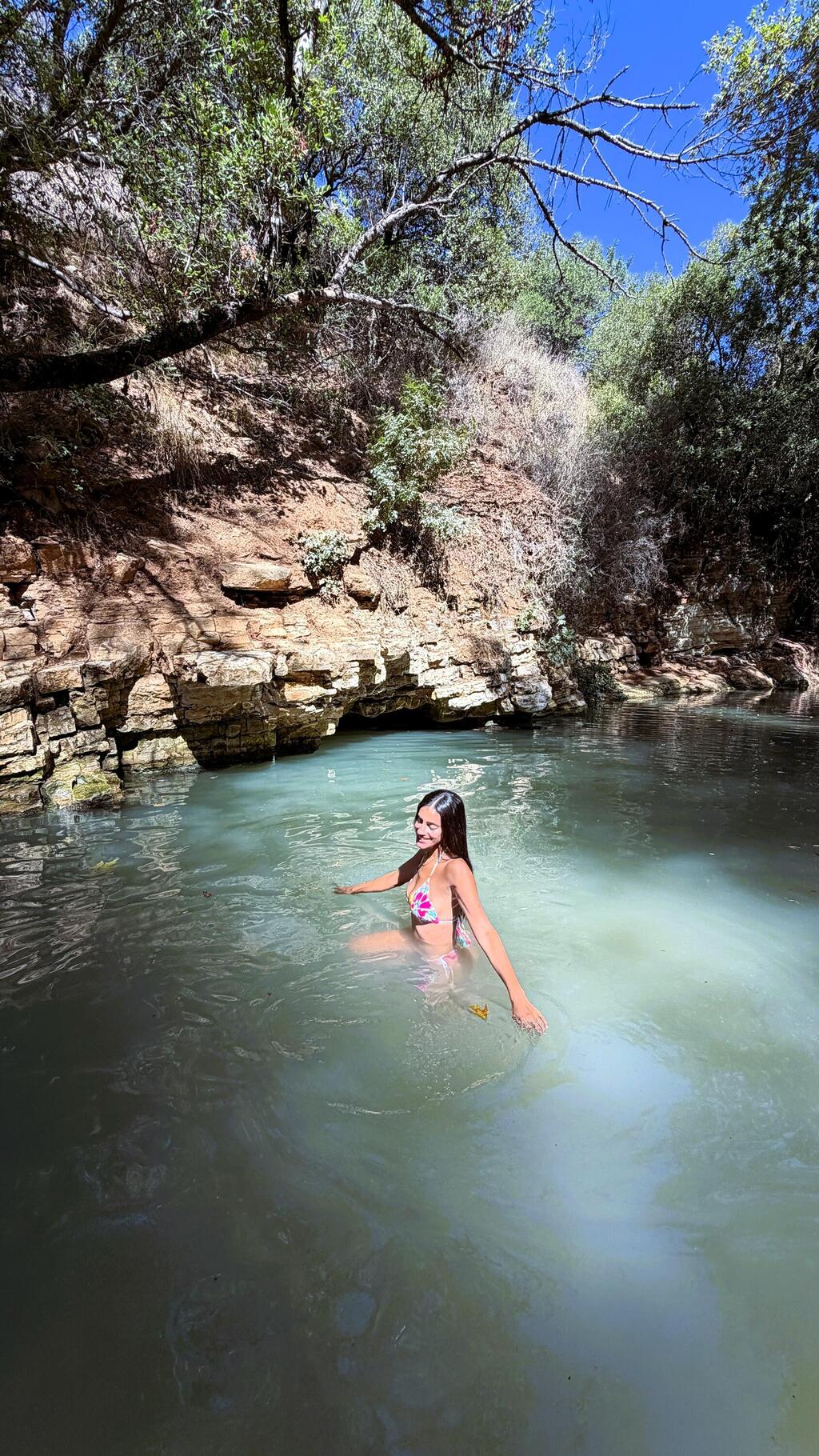A refreshing dip before autumn truly sets in (Photo: Courtesy of Hen Yosef) טבילה מהנה רגע לפני הסתיו