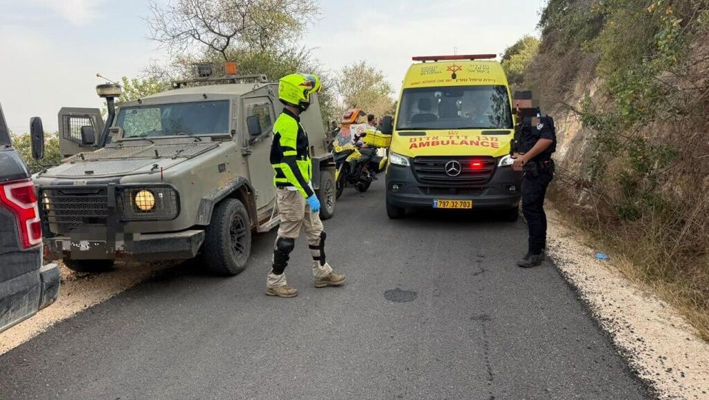 The scene of the incident (Photo: Magen David Adom) זירת הפיצוץ