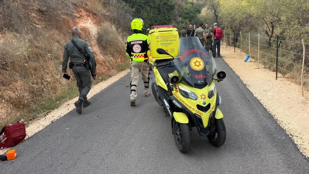 The scene of the incident (Photo: Magen David Adom) זירת הפיצוץ