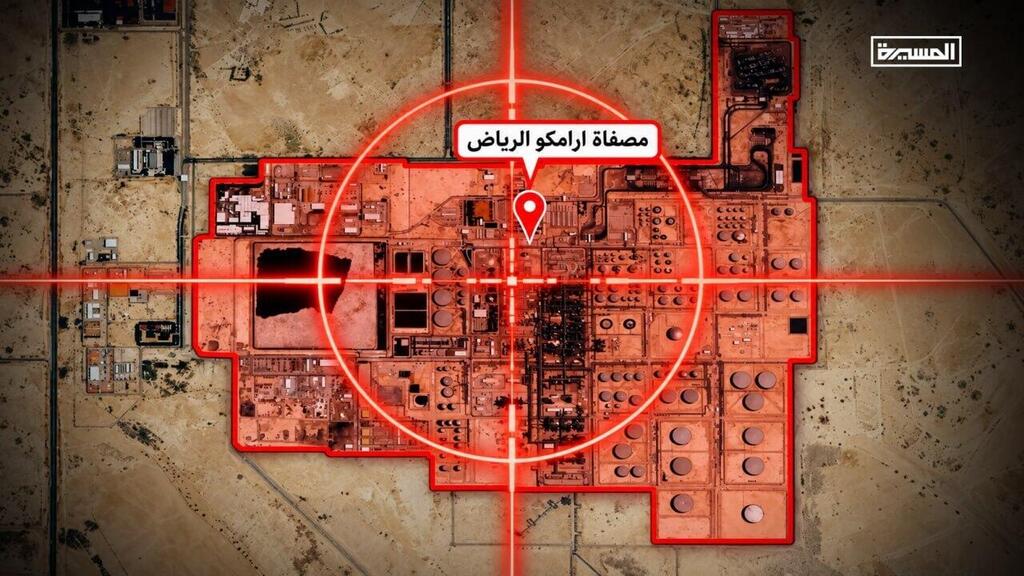 Evacuation warning for the Aramco refinery האיום האחרון של החות'ים - אזהרת פינוי הקואליציה
