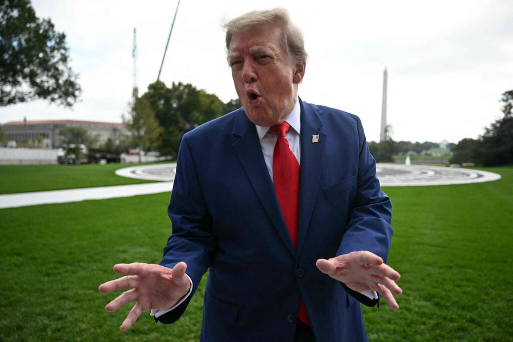US President Donald Trump (Photo: Jim WATSON / AFP) נשיא ארה"ב על הסכמי אברהם