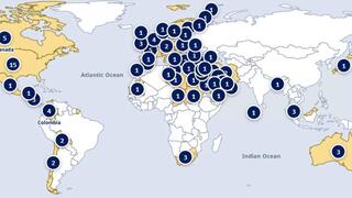 Map of sanctions against Israel 