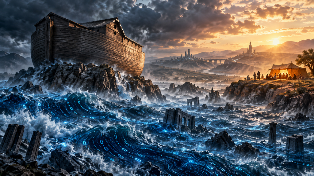 Navigating the AI flood (Illustration: created by ChatGPT) Navigating the AI flood