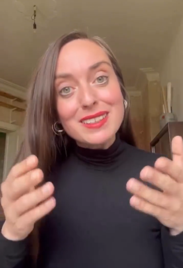 Emde in a video she posted. 'A legitimate political demand' (Photo: Vanessa Emde's Instagram account) ונסה אמדה