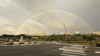 קשת בענן בשעונת אור ים באור עקיבא