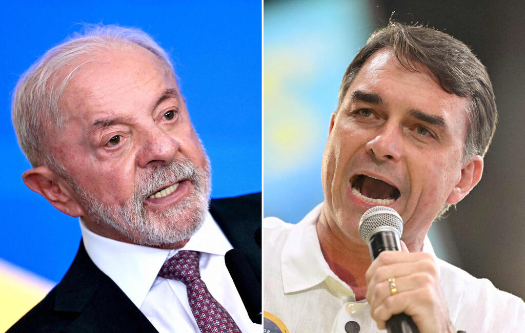 Lula and Bolsonaro. Just fractions of a percentage point separate them in the polls (Photo: Evaristo SA and Mauro PIMENTEL / AFP) ברזיל עימות נשיאותי טלוויזיוני בחירות לואיז אינסיו לולה דה סילבה פלאביו בולסונרו