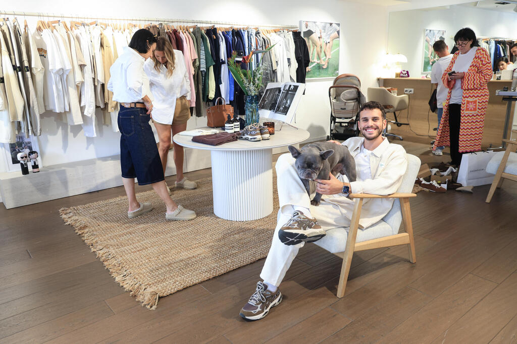 Aviv Kapulsky, grandson of the Kapulsky founders, opens a fashion boutique (Photo: Avigail Uzi) אביב קפולסקי, הנכד פותח חנות אופנה