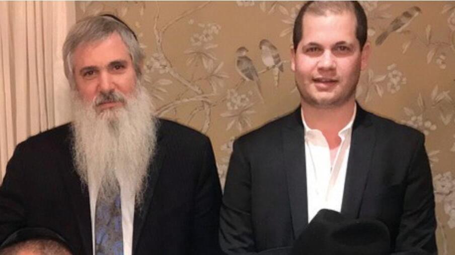 רב חב"ד אבא בריסקי מימין, הרב משה בריסקי משמאל