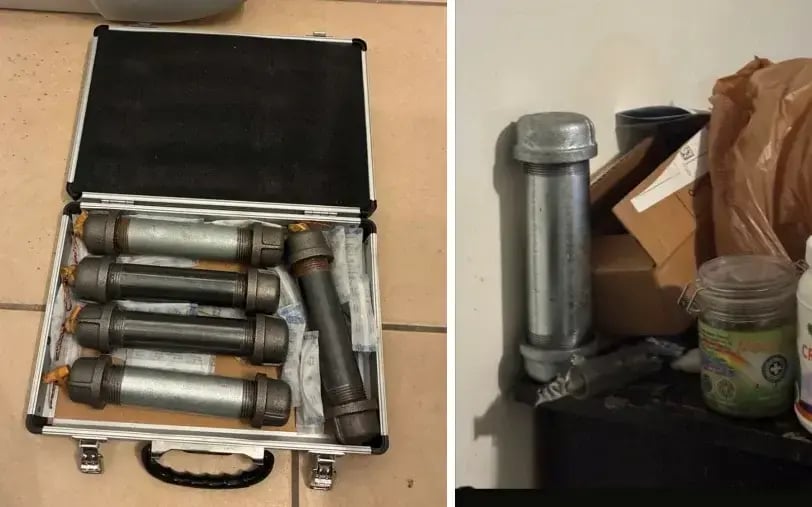 Pipe bombs found in Skyler AJ Rose's bedroom after he threatened to blow up a synagogue (Photo: US District Court for the District of Utah) Pipe bombs found in Skyler AJ Rose's bedroom after he threatened to blow up a synagogue