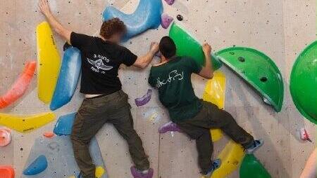 Wall climbing is also part of PTSD treatment (Photo: IDF) Wall climbing is also part of PTSD treatment