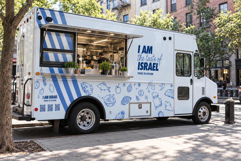 Tourism Ministry launches its 'Taste of Israel' food truck tour, bringing free Israeli cuisine and cultural experiences to four US destinations (Photo: Tourism Ministry) Tourism Ministry launches its 'Taste of Israel' food truck tour, bringing free Israeli cuisine and cultural experiences to four US destinations