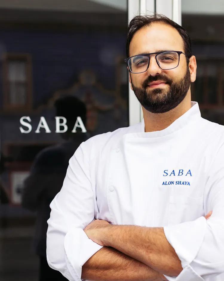 Israeli-born chef Alon Shaya outside his restaurant Saba in New Orleans (Photo: Safta's Table) Israeli-born chef Alon Shaya outside his restaurant Saba in New Orleans