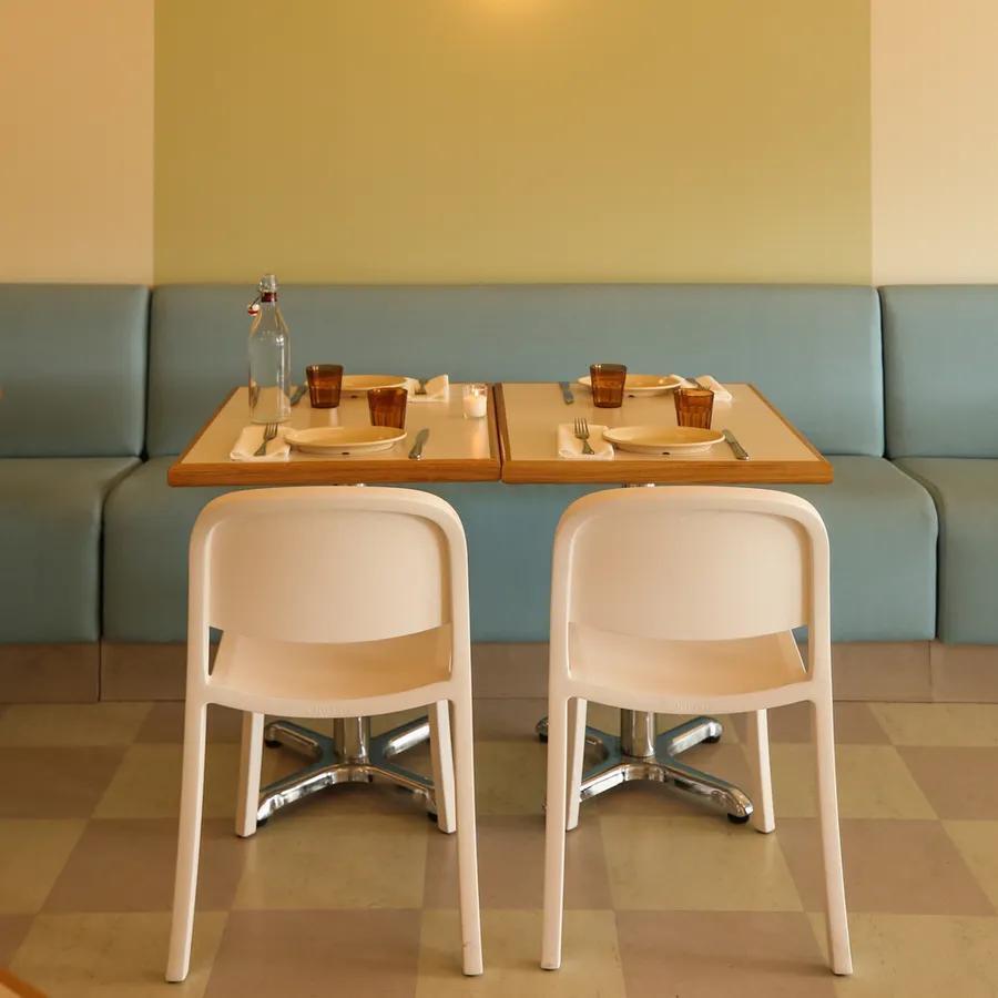 The dining area at Safta's Table in New Orleans, where Israeli-inspired cuisine is served in a casual neighborhood setting (Photo: Safta's Table) The dining area at Safta's Table in New Orleans, where Israeli-inspired cuisine is served in a casual neighborhood setting