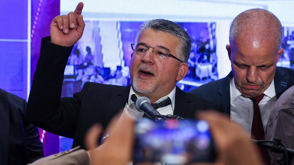 Joint List chairman Prof. Yousef Jabareen (Photo: AHMAD GHARABLI / AFP) נצרת