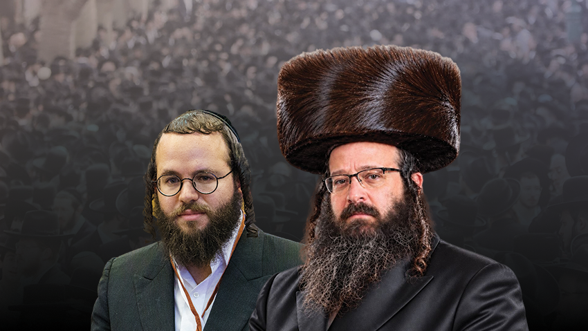 Miller and Leitner (Photo: Shalev Shalom, Keren Olam HaTorah, Yaakov Cohen) מוטי לייטנר, יעקב חיים מילר