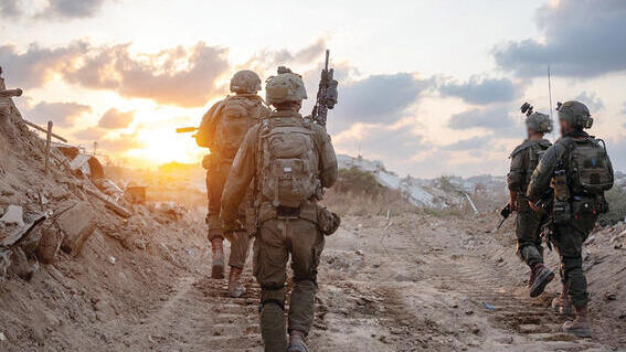 IDF soldiers in Gaza (Photo: IDF) תקציב הביטחון לפני התוספת הוא 158 מיליארד שקל. חיילי צה"ל בעזה | צילום: דובר צה"ל