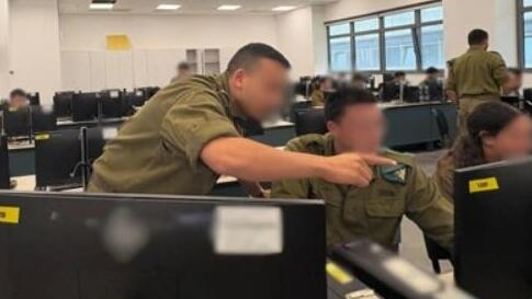 IDF technology cadets collaborate during a five-day cyberwarfare exercise at the military's communications and technology campus in southern Israel 