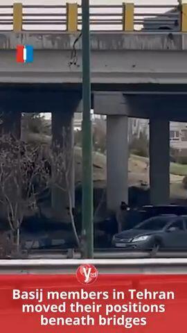 Basij members in Tehran