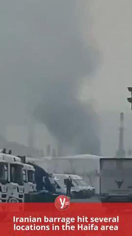 Iranian barrage hit several locations in the Haifa area