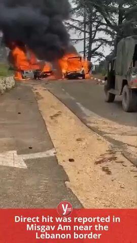 Direct hit was reported in Misgav Am near the Lebanon border